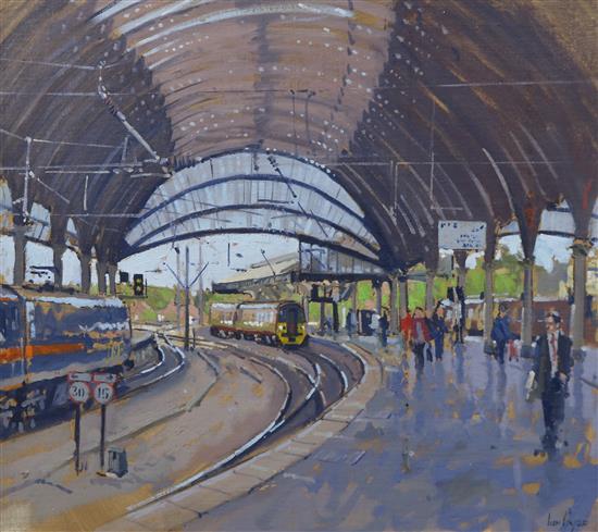 Ian Cryer ROI (b.1959) York Station 40 x 45cm